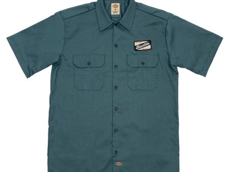 BLUETILE CRAFT PATCH WORK SHIRT LINCOLN GREEN Online now