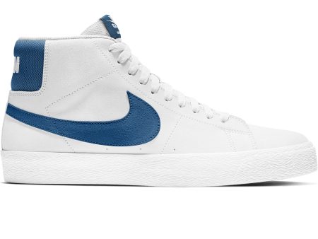 NIKE SB BLAZER MID WHITE   COURT BLUE Hot on Sale