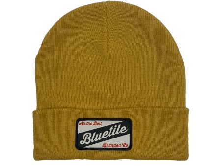 BLUETILE CRAFT PATCH BEANIE MUSTARD on Sale