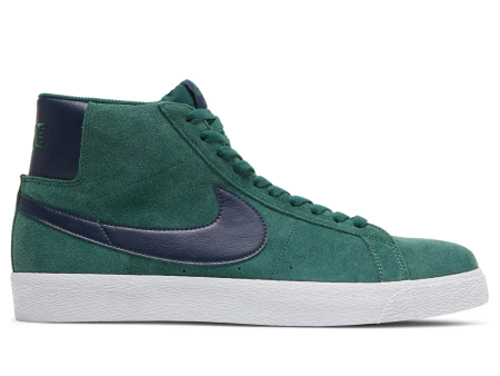 NIKE SB BLAZER MID NOBLE GREEN   MIDNIGHT NAVY Online now