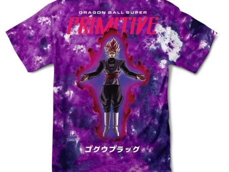 PRIMITIVE GOKU BLACK ROSE WASHED T-SHIRT PURPLE Online Hot Sale