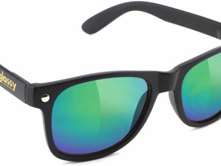 GLASSY SUNHATERS LEONARD MATTE BLACK   GREEN MIRROR Online