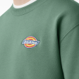 DICKIES FLEECE EMBROIDERED LOGO SWEATSHIRT DARK IVEY For Cheap