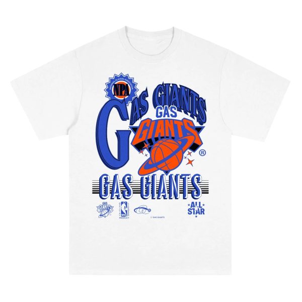 GAS GIANTS GASKETBALL TEE WHITE Discount