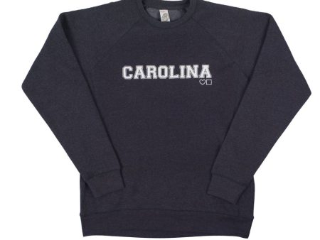 BLUETILE CAROLINA LOVEBLUETILE CREWNECK VINTAGE NAVY For Discount