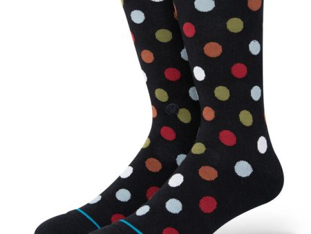 STANCE SOCKS TRANCE BLACK LARGE Fashion