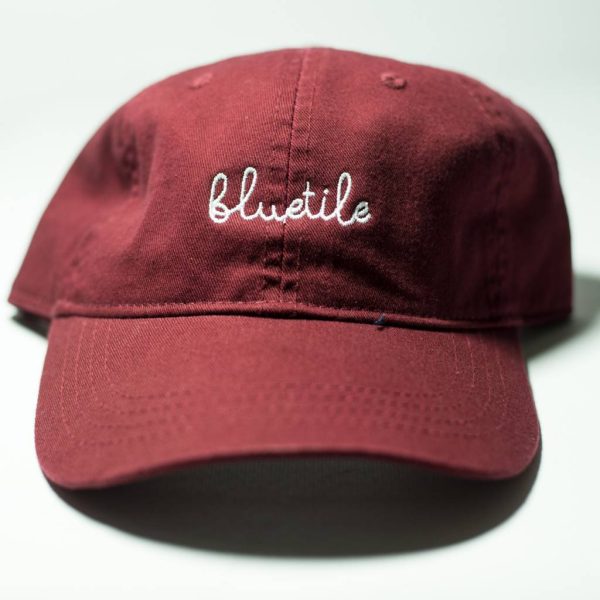 BLUETILE SCRIPT DAD HAT GARNETT Hot on Sale