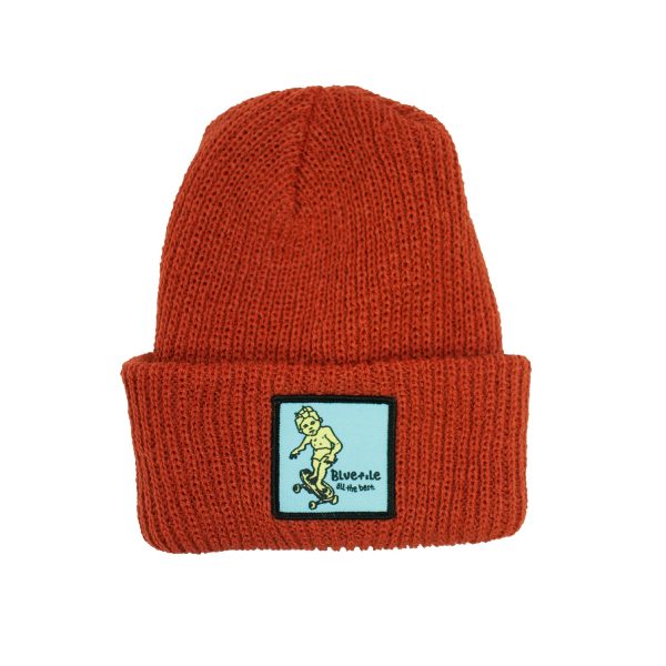 BLUETILE X GONZ SKETCHY PATCH BEANIE ORANGE Supply