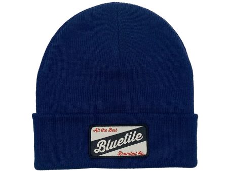 BLUETILE CRAFT PATCH BEANIE COBALT For Cheap