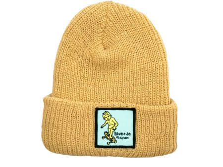 BLUETILE X GONZ SKETCHY PATCH BEANIE YELLOW Sale