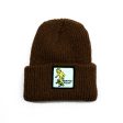 BLUETILE X GONZ SKETCHY PATCH BEANIE BROWN Online Hot Sale