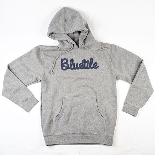 BLUETILE SHOESTRING HOODIE GREY   BLUE on Sale