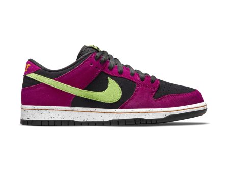 NIKE SB DUNK LOW PRO RED PLUM   CITRON-BLACK Discount