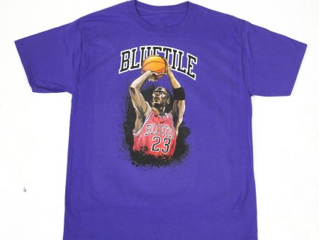 BLUETILE JUMP SHOT T-SHIRT PURPLE For Sale