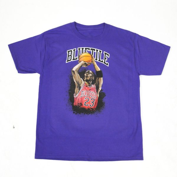 BLUETILE JUMP SHOT T-SHIRT PURPLE For Sale