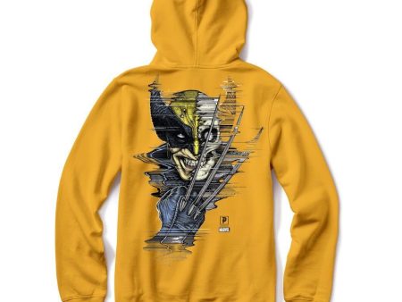 PRIMITIVE WOLVERINE HOODIE GOLD Hot on Sale