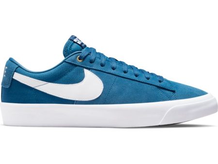 NIKE SB BLAZER LOW PRO GT COURT BLUE   WHITE Fashion