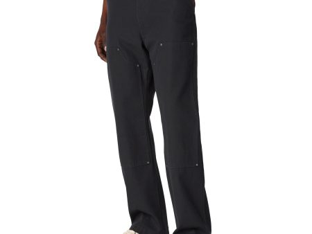 DICKIES DOUBLE FRONT DUCK PANT STONEWASHED BLACK Hot on Sale