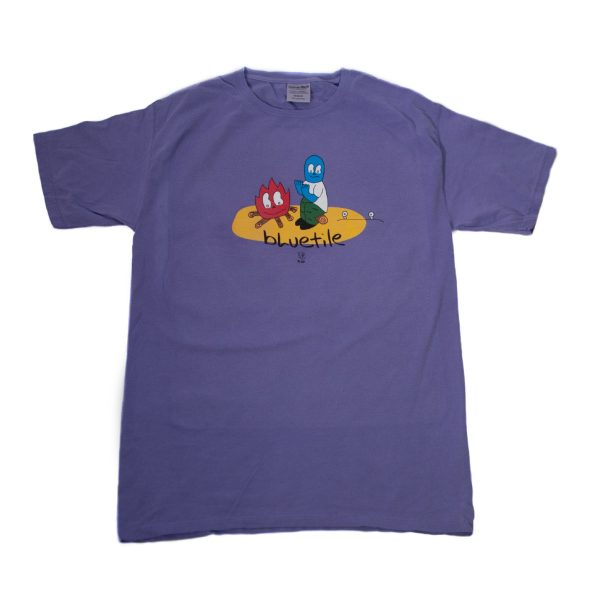 BLUETILE CAMP FIRE T-SHIRT LAVENDER on Sale