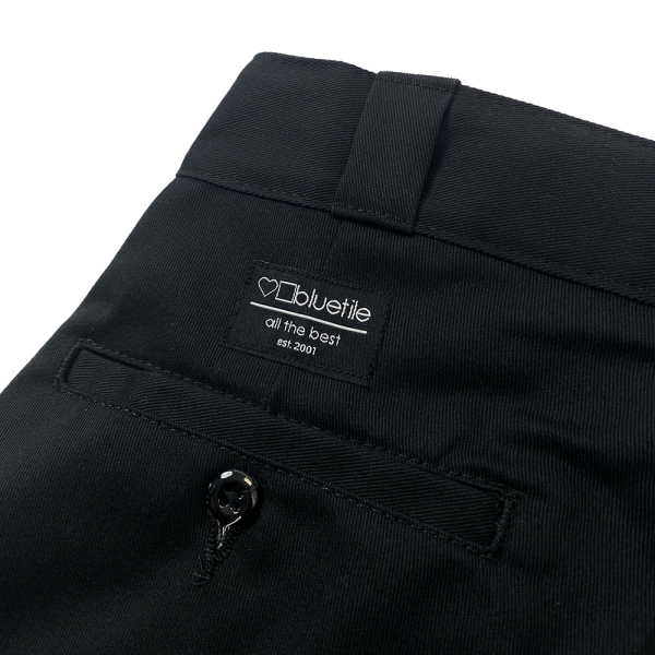 BLUETILE DOUBLE KNEE WORK PANT BLACK Cheap