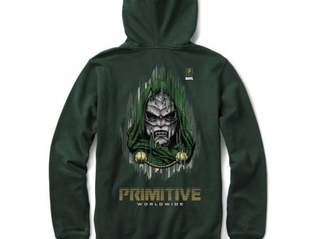 PRIMITIVE DOOM HOODIE DARK GREEN For Cheap