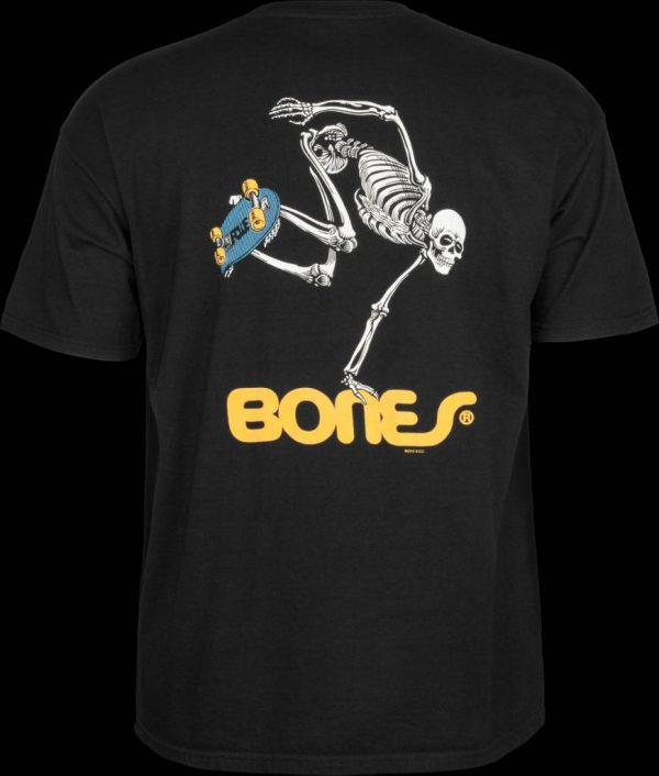 POWELL SK8BOARD SKELETON BLACK TEE Sale