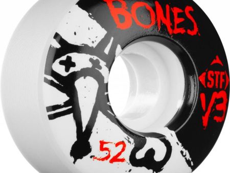 BONES WHEELS STF V3 , WHITE  BLACK For Discount