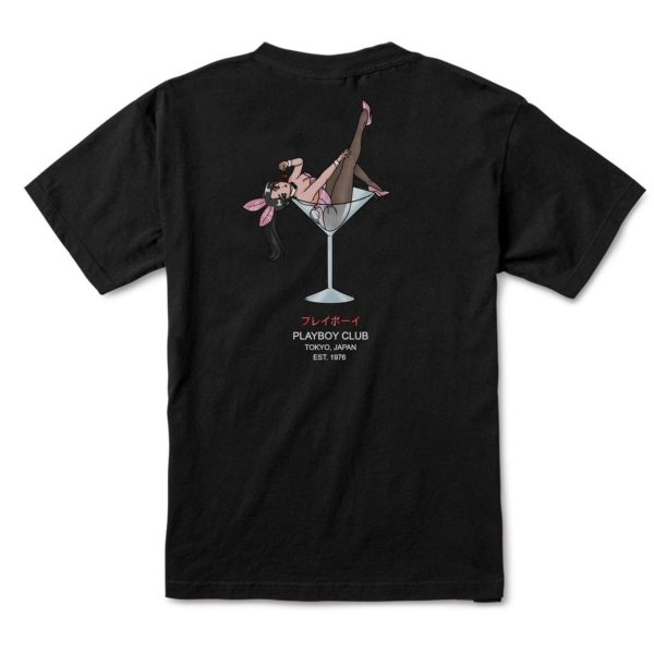 COLOR BARS PLAYBOY CHERRY MARTINI TEE BLACK Online now