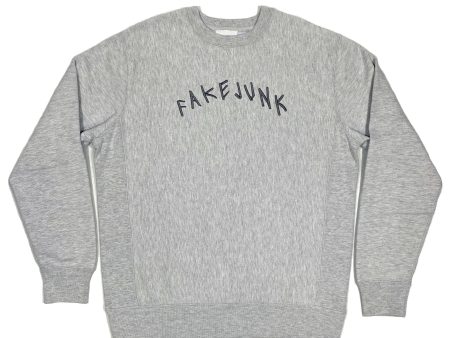 FAKE JUNK EMBROIDERED CREWNECK GREY Supply