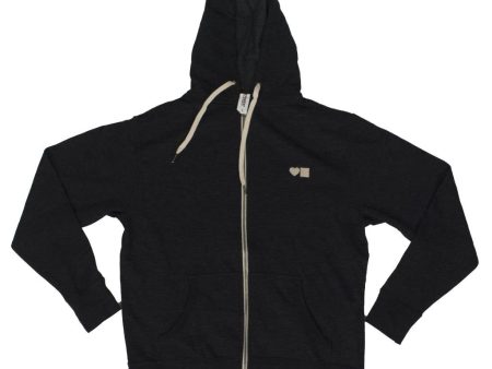 BLUETILE LOVE BLUETILE PREMIUM ZIP HOODIE DARK GRAY Online Sale