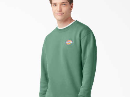 DICKIES FLEECE EMBROIDERED LOGO SWEATSHIRT DARK IVEY For Cheap