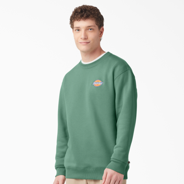 DICKIES FLEECE EMBROIDERED LOGO SWEATSHIRT DARK IVEY For Cheap