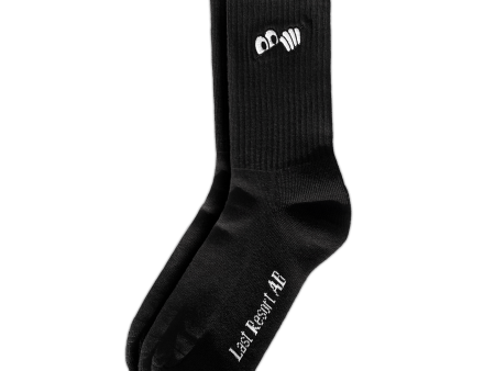 LAST RESORT AB EYE SOCKS BLACK For Sale