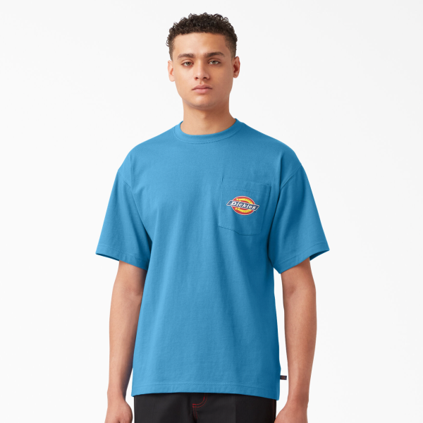 DICKIES CREST LOGO POCKET TEE BRIGHT COBALT Fashion