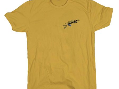 BLUETILE X STREET CANOE SKATE BORED SHIRT YELLOW Online Sale