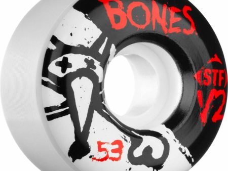 BONES WHEELS STF V2 , WHITE  BLACK Online now