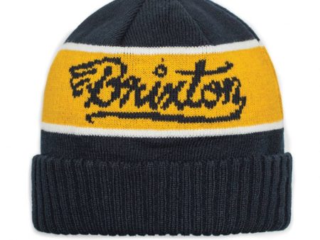 BRIXTON MACH BEANIE, BLACK   YELLOW Sale