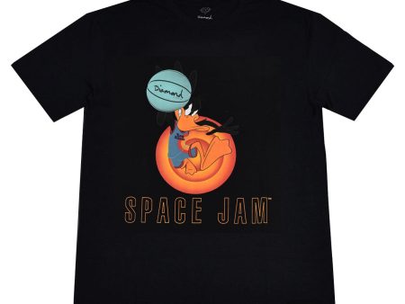 DIAMOND x SPACE JAM THE DAFFY DUCK TEE BLACK For Sale