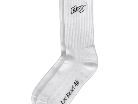 LAST RESORT AB EYE SOCKS WHITE Online now