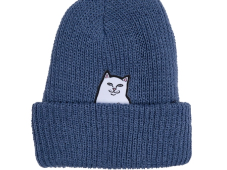 RIP N DIP LORD NERMAL RIBBED BEANIE BLUE Discount