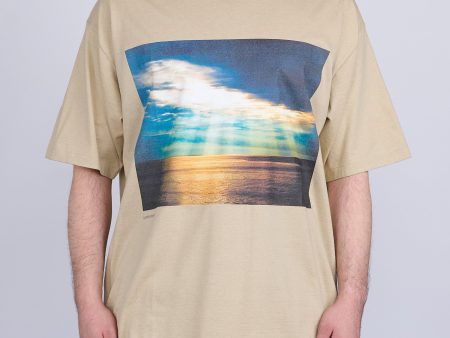 nanamica OOAL Photo Print T-Shirt Beige For Sale