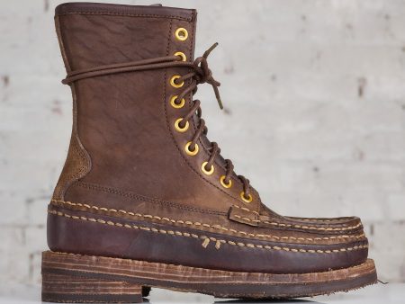 visvim Grizzly Camper Hi-Folk Boot Dark Brown Hot on Sale