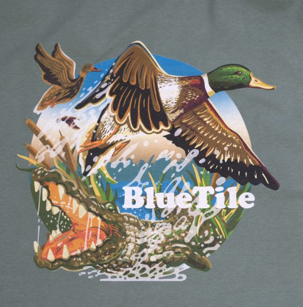 BLUETILE WILDERNESS DUCKS T-SHIRT CYPRESS GREEN Online Hot Sale