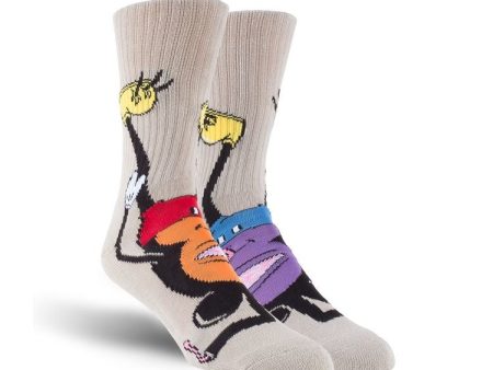 TOY MACHINE MOUSKETEER SOCKS TAN on Sale