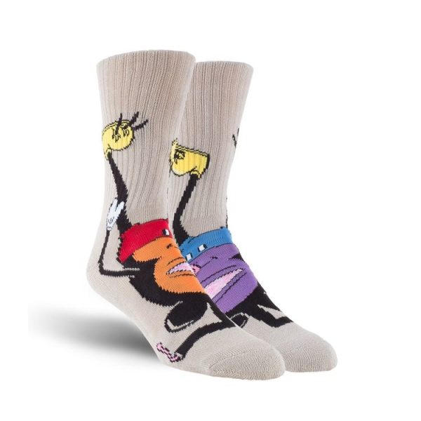 TOY MACHINE MOUSKETEER SOCKS TAN on Sale