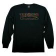 THRASHER CABLE CAR LONG SLEEVE BLACK Hot on Sale