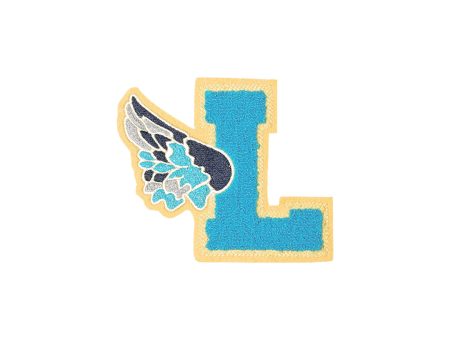 SMALL BLUE L WING PATCH Cheap