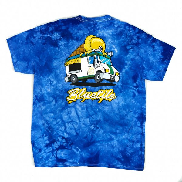 BLUETILE MUNCHIES DELIVERY TIEDYE T-SHIRT BLUE Cheap