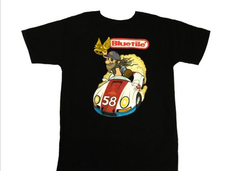 BLUETILE STREET RACER T-SHIRT BLACK For Discount