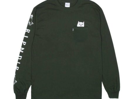 RIP N DIP LORD NERMAL LONG SLEEVE HUNTER GREEN Online now